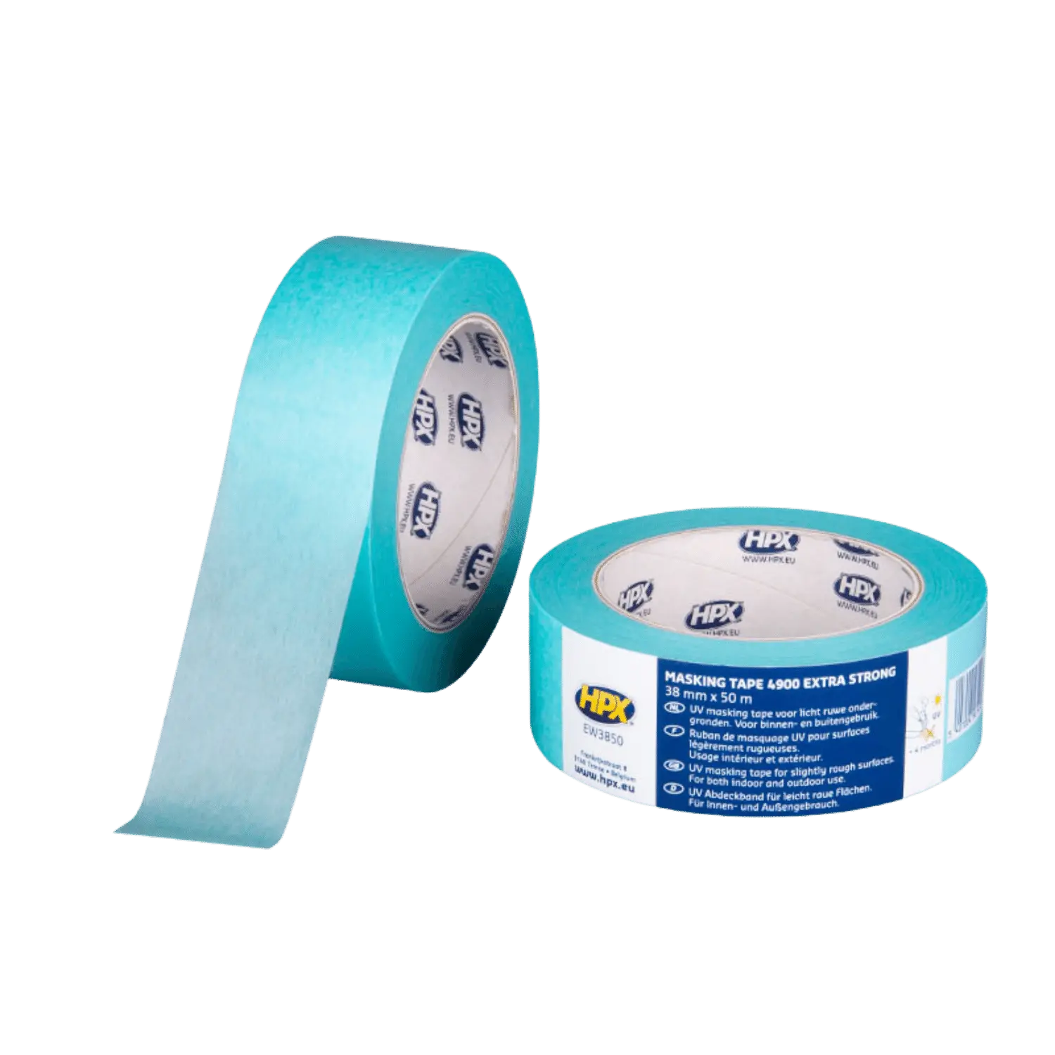 Ruban de masquage UV 4900 Extra STRONG - BLEU CLAIR 36mm x 50m