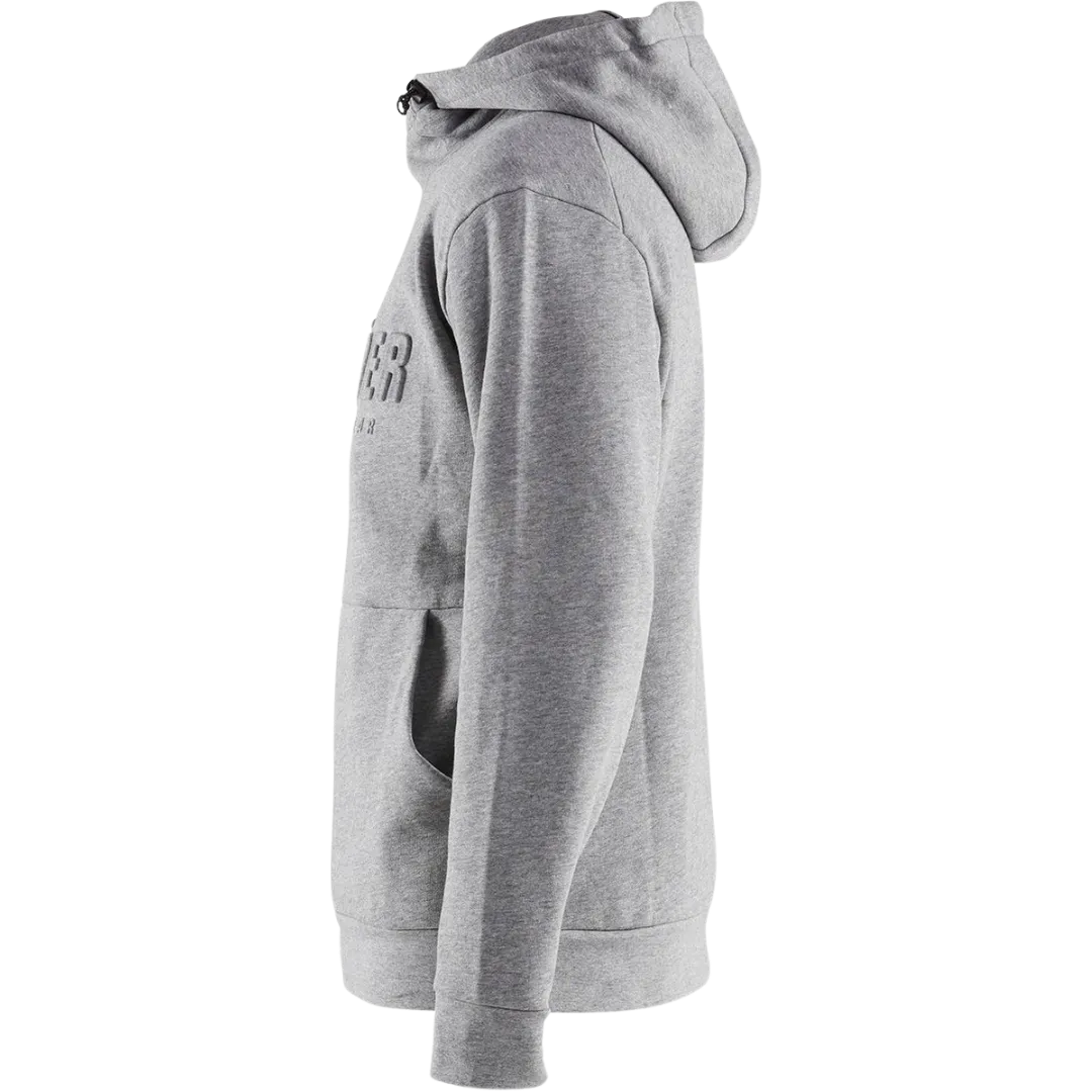 Hoodie met 3D-print - grijs - M