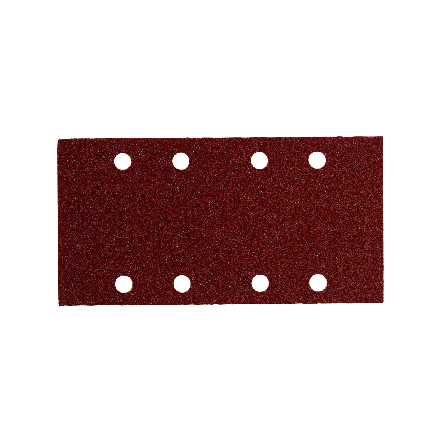 Donkerrood, rechthoekig K 60 METABO Velcro Schuurblad van 93X185mm. 8 gaatjes.