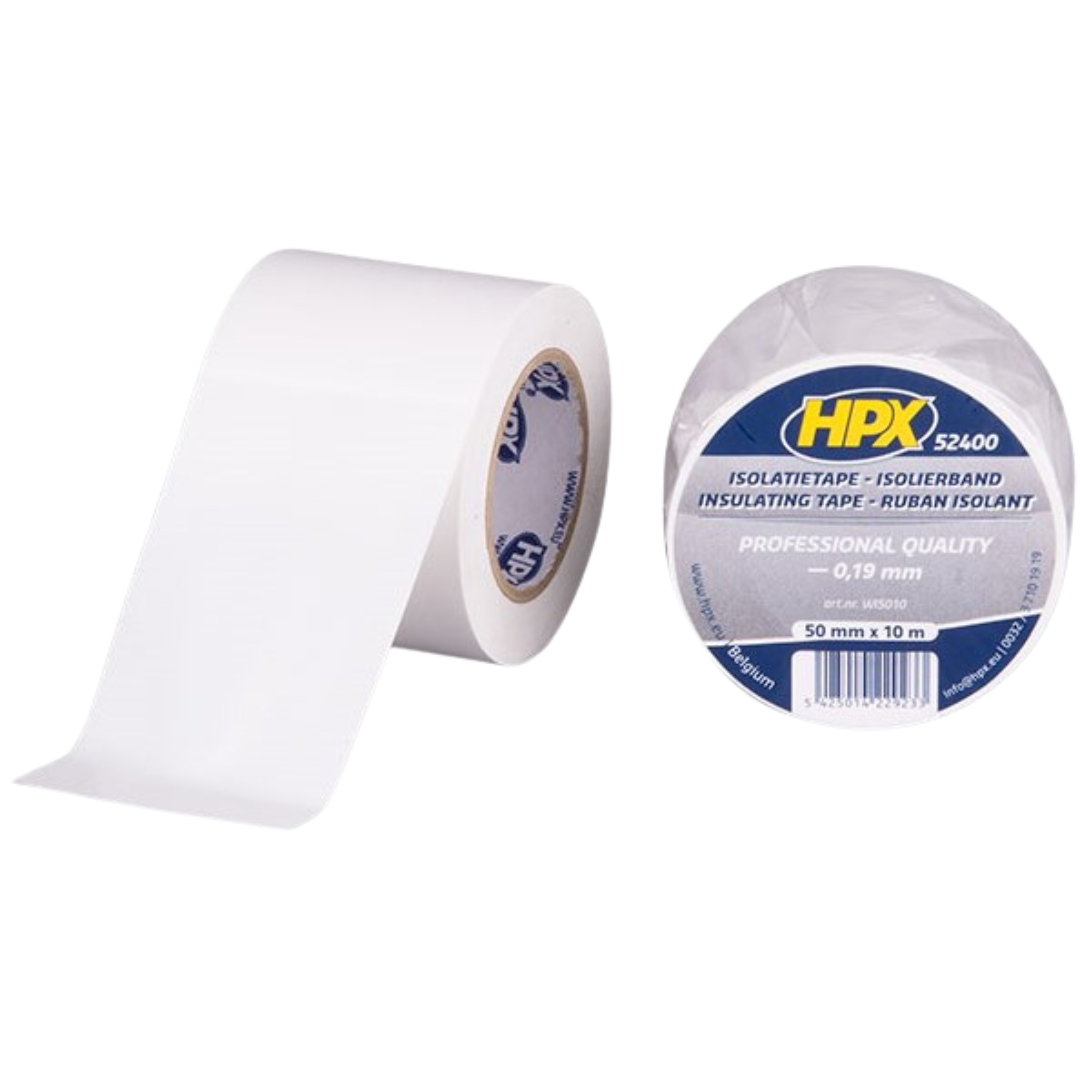 Ruban isolant PVC blanc 50 mm x 10 m