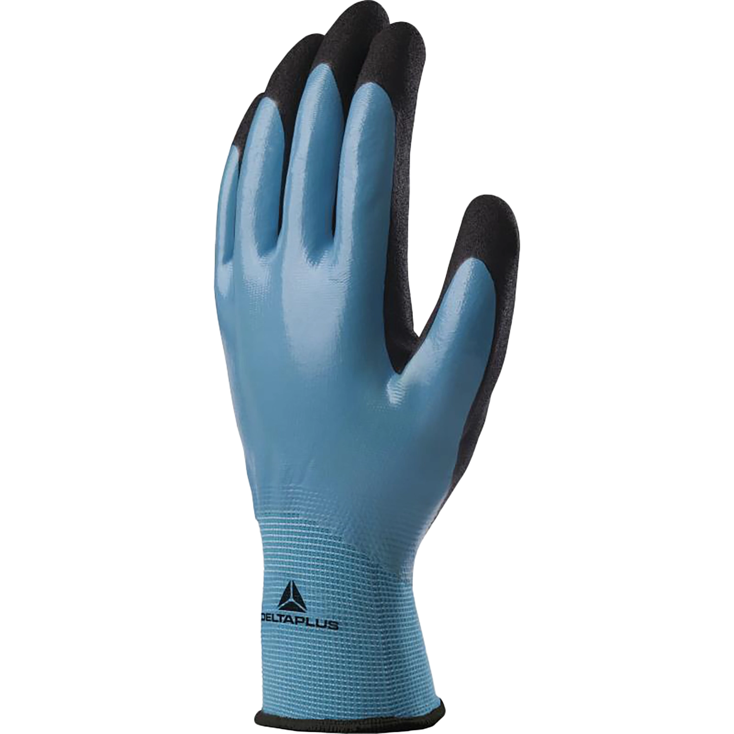 Polyamide handschoen met nitril coating - wet & Dry vv636 - blauw