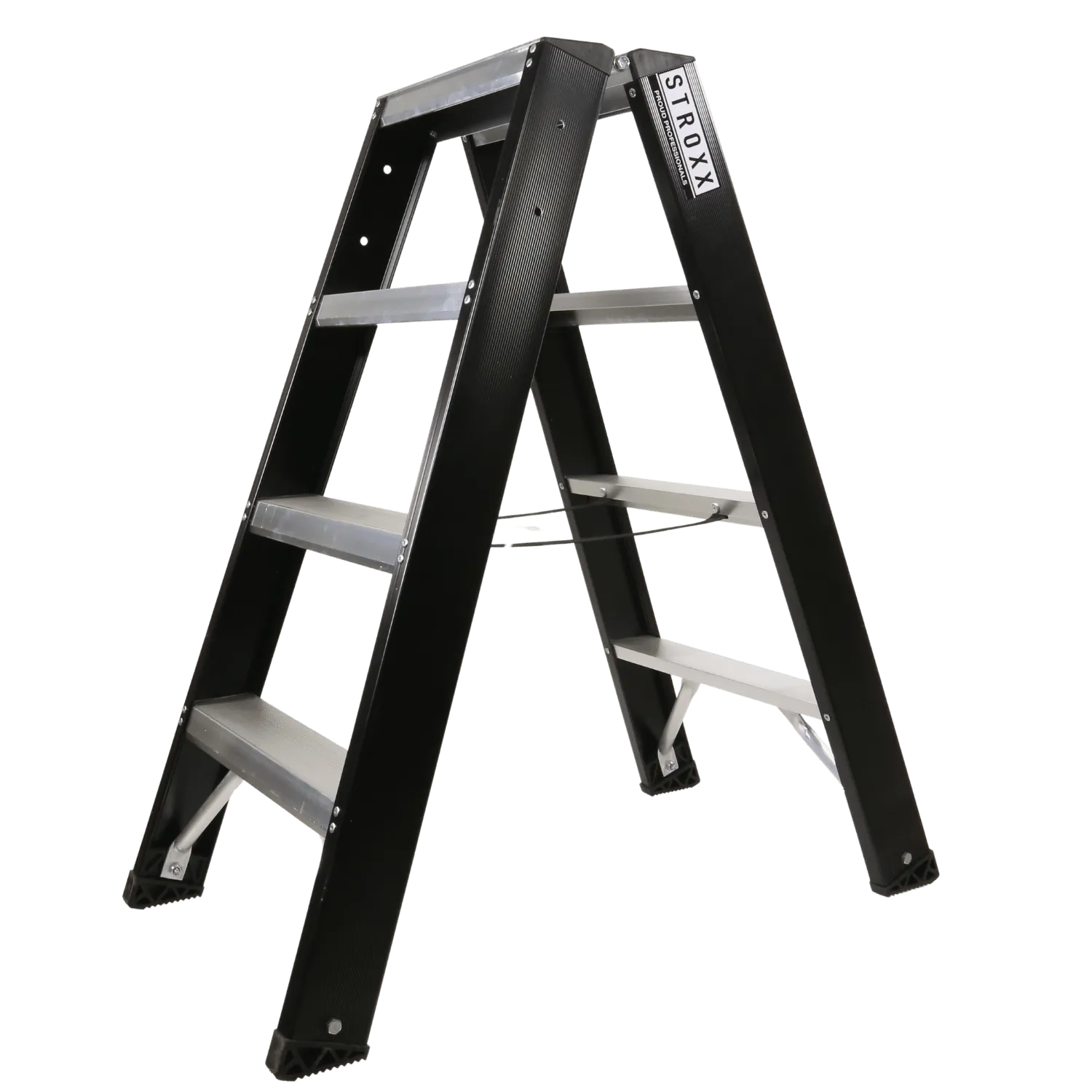 Dubbel oploopbare aluminium ladder 2 x 4