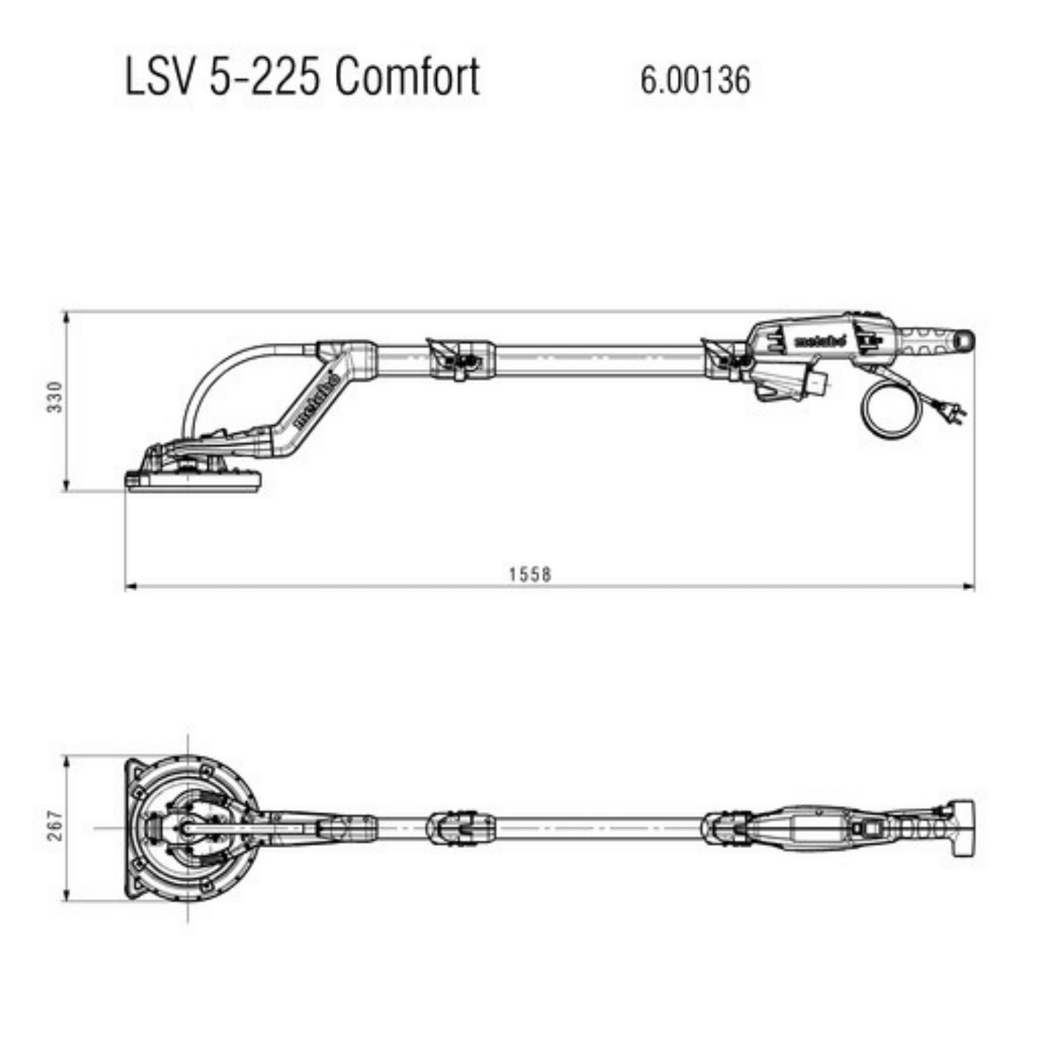 Wand- en plafondschuurder LSV 5-225 Comfort