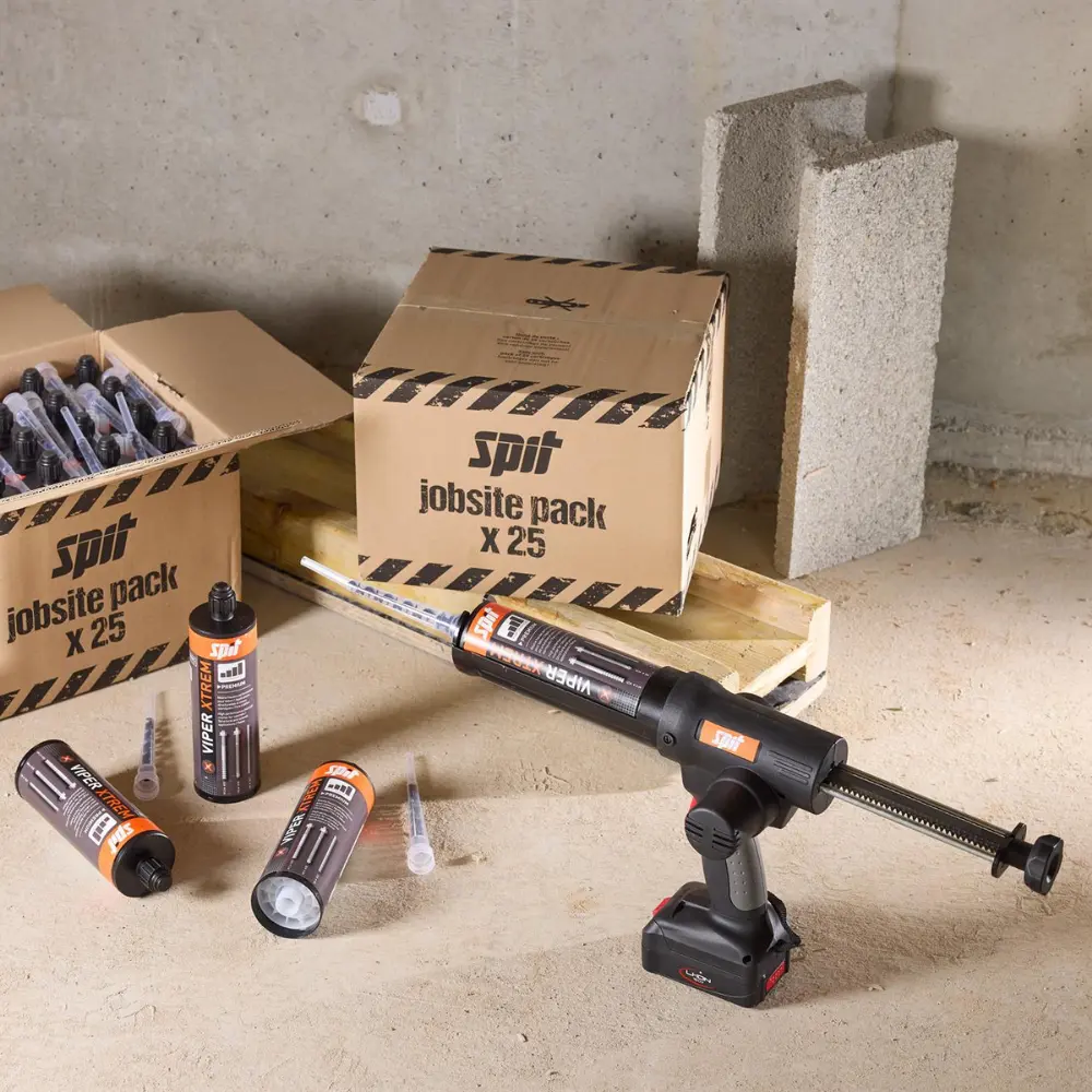 Set promo: pistolet d'injection sur batterie EGI 18V + 50 cartouches 410 ml