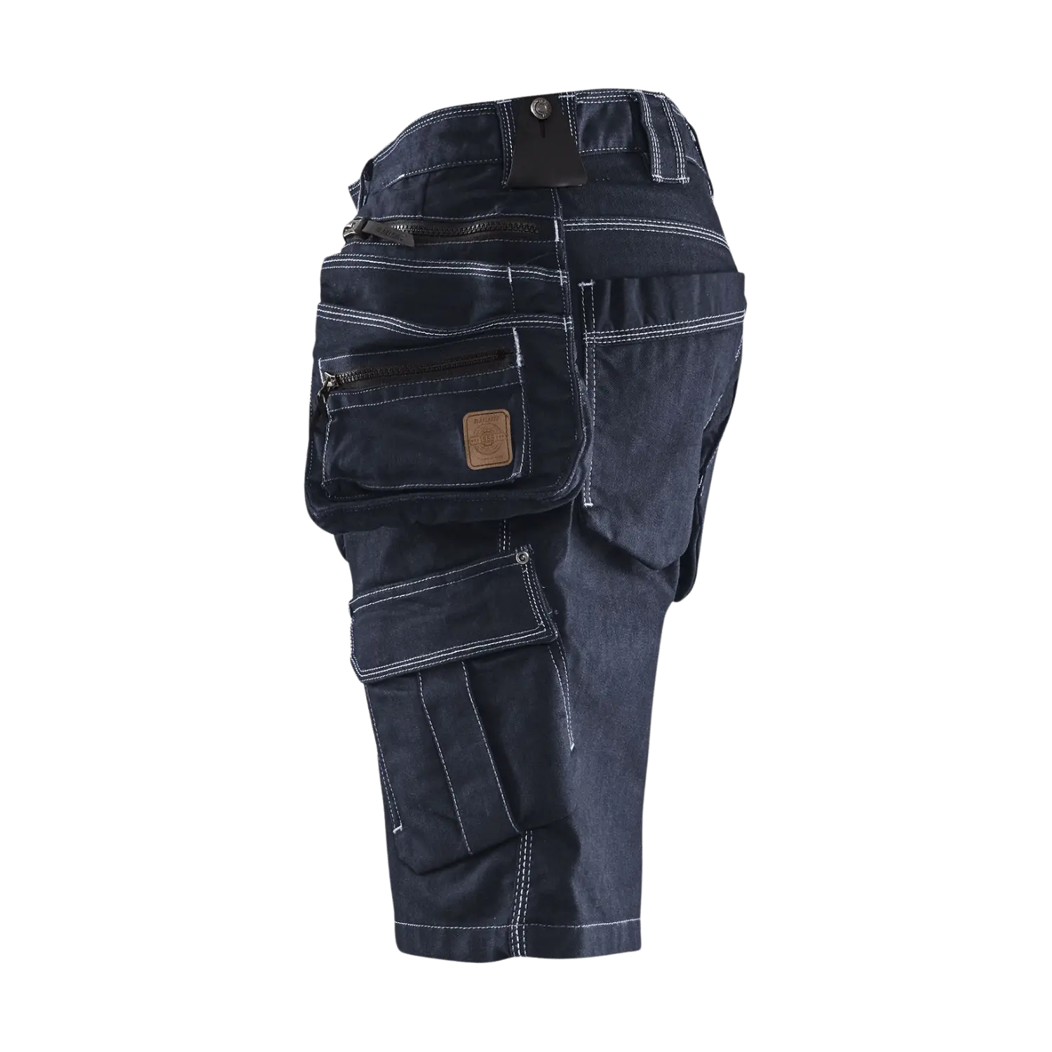 Short X1900 en denim stretch 1992/1141/8999 bleu marine/noir - C46