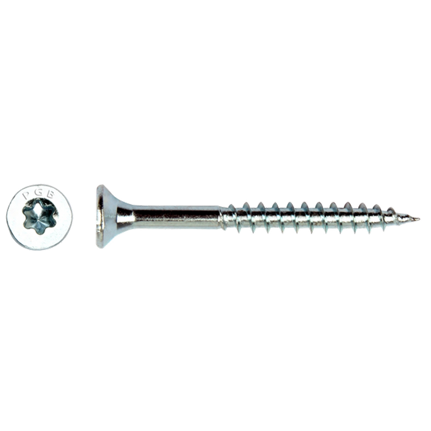 Vis de plaques de plâtre VZK-T * 6.00 x 120/72 blanc tête fraisée Torx deeldraad (100)