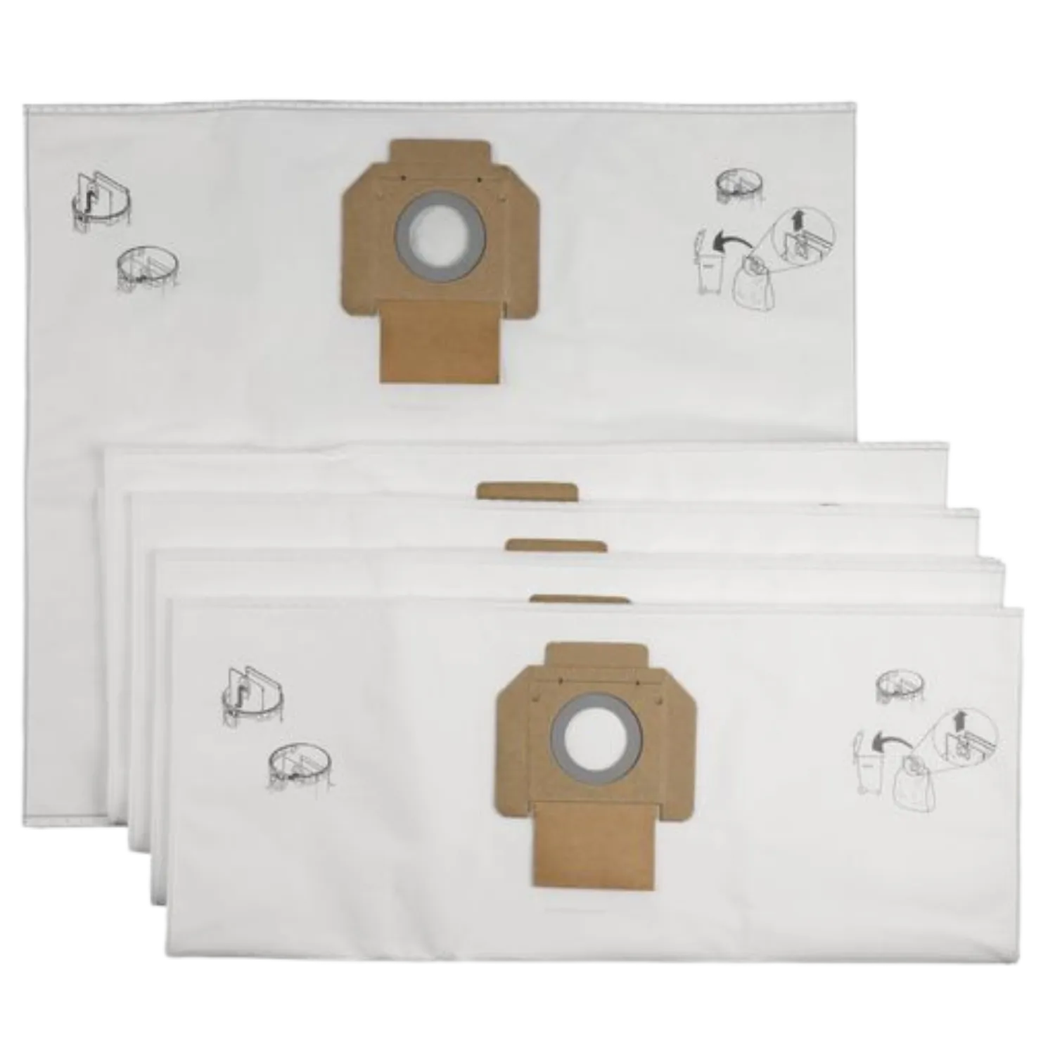 Lot de sacs filtrants pour modèle VC3012L (5 pièces)