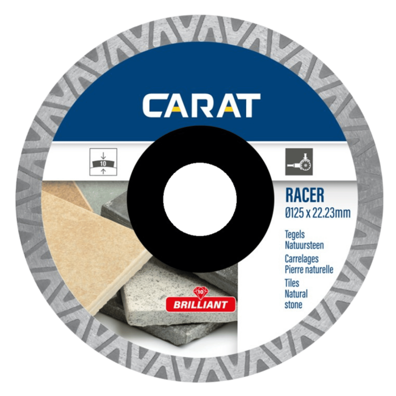 Scie diamantée pour carrelage/pierre naturelle 125 mm racer - CDB1253000