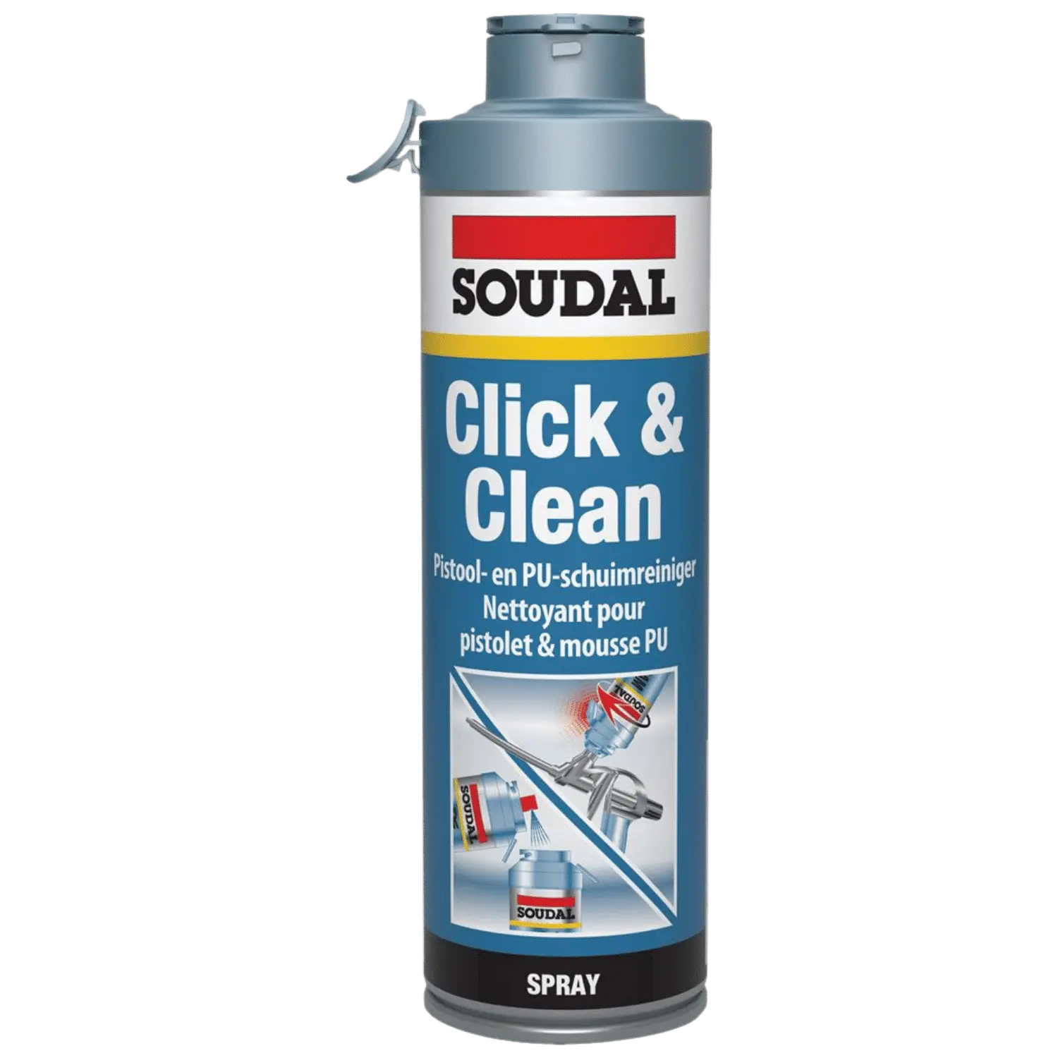 SOUDAL Click & Clean (500Ml) | Lecot.shop Primers et nettoyants