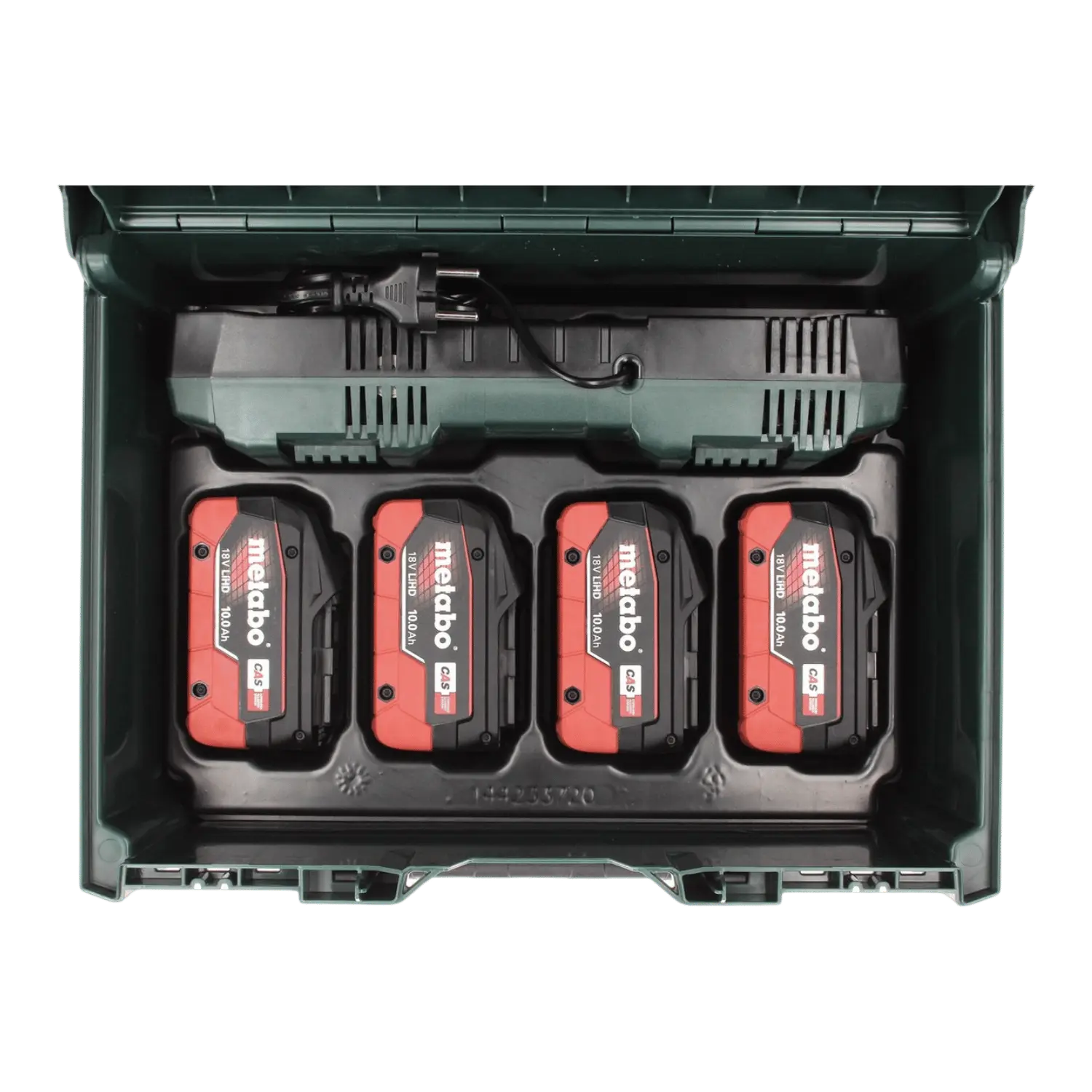 Set batterijen 18V: 4 x 10 Ah Li-ion HD + lader ASC145 DUO