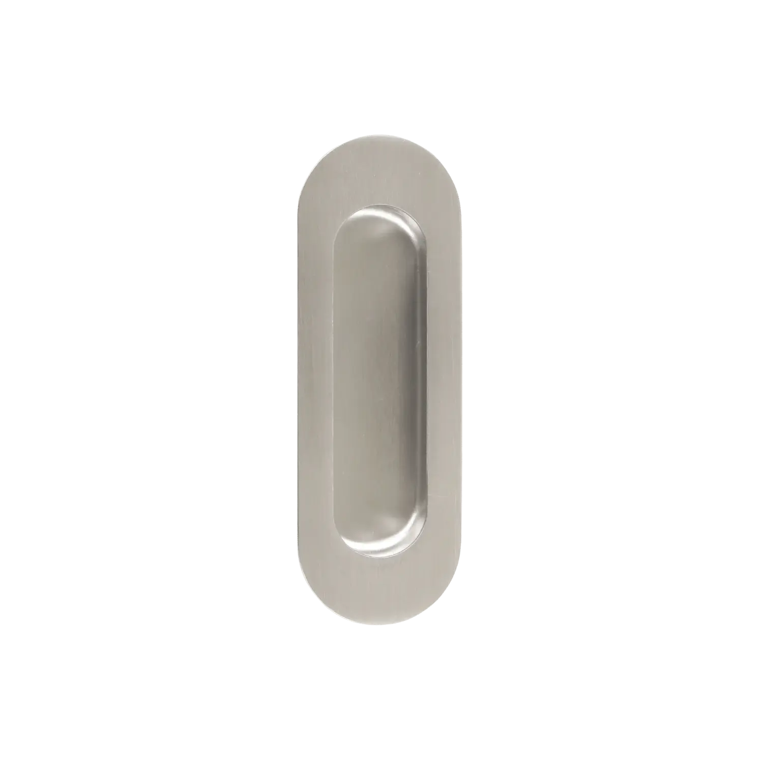 Coquille d'encastrement Ovale Aveugle 120x40mm Inox