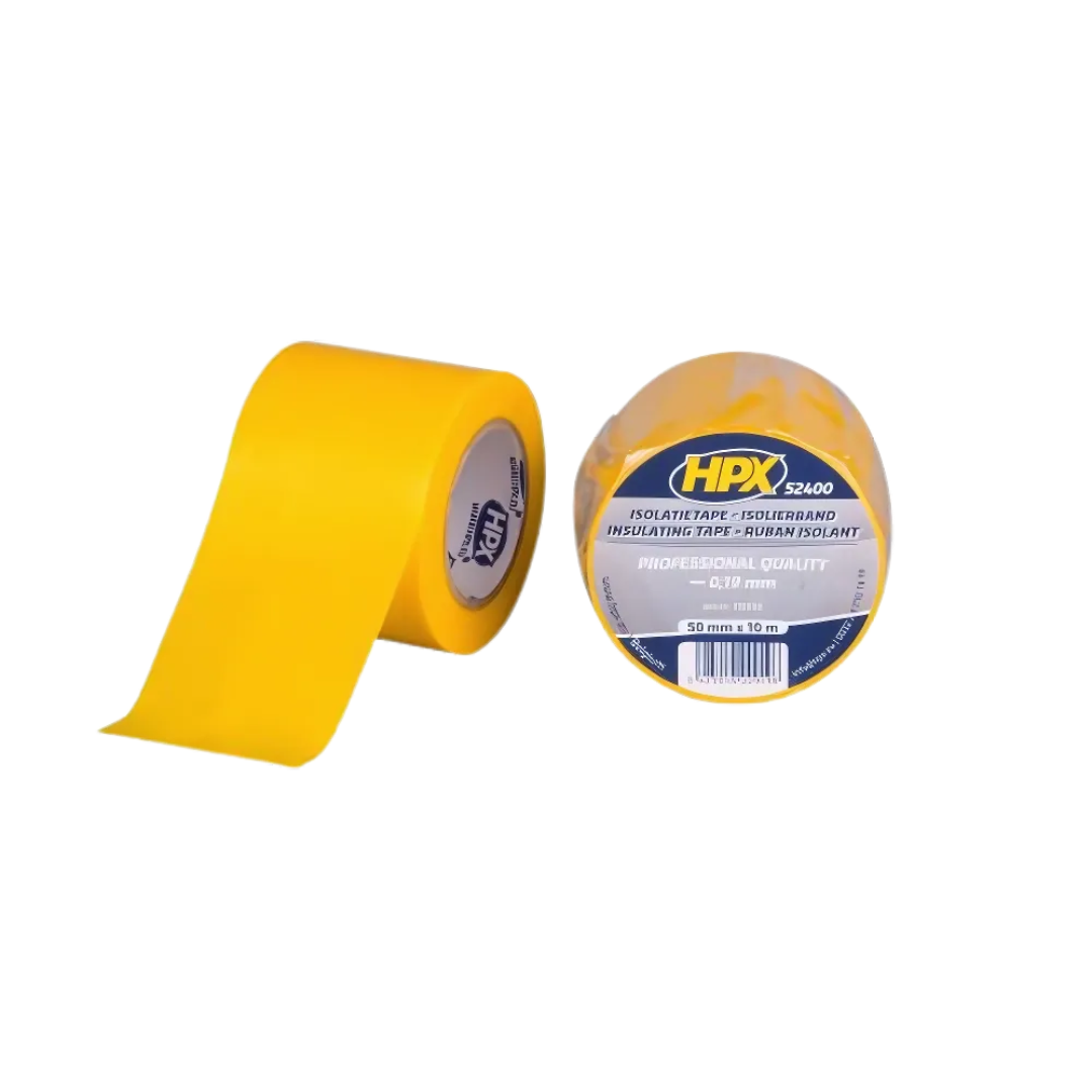 Ruban isolant PVC jaune 50 mm x 10 m